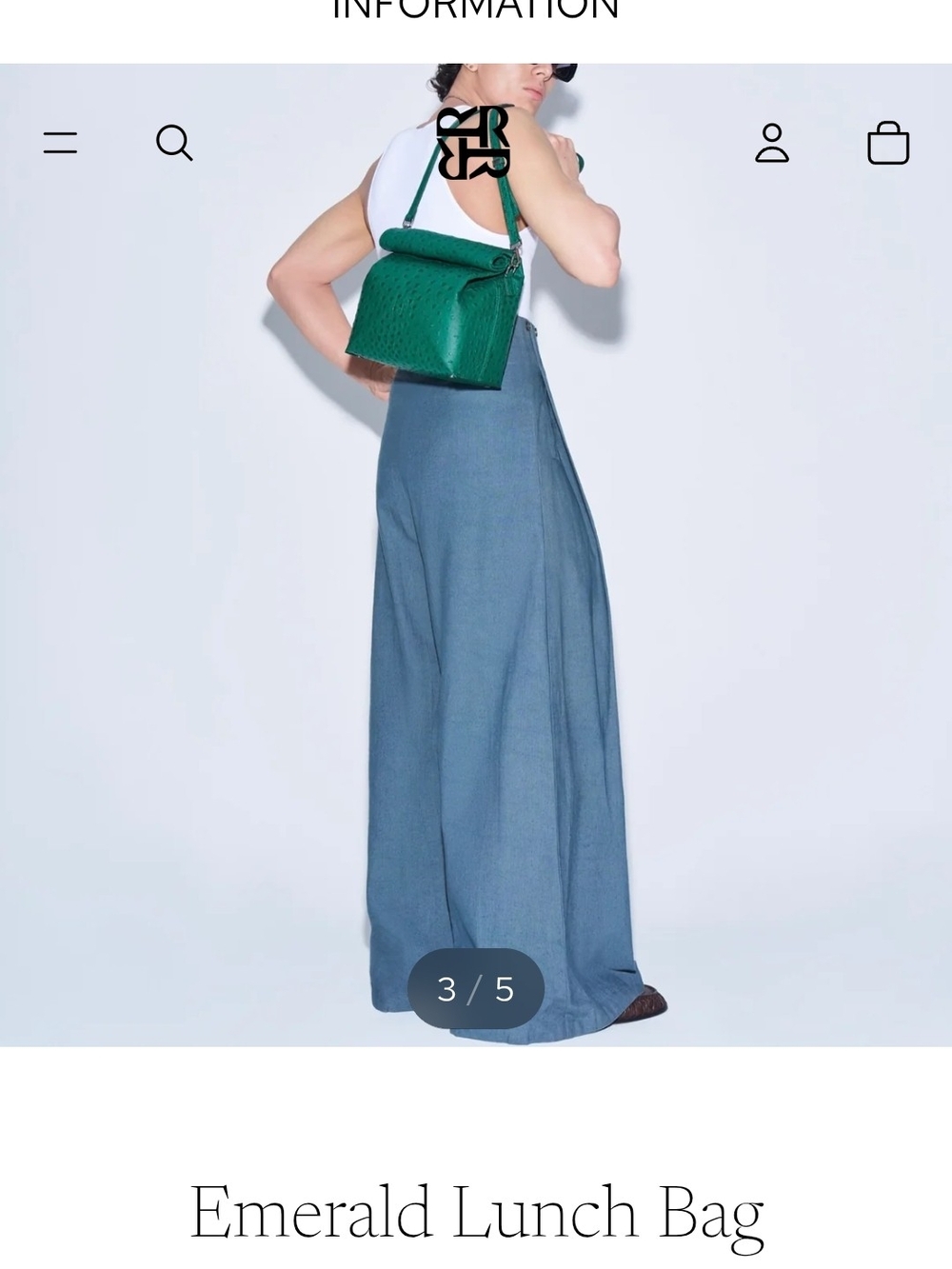 Rudiments Emerald Green Lunch Crossbody Bag - Picture 7 of 8